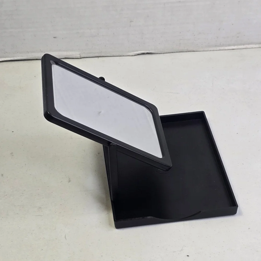 Mary Kay Folding Make-Up Travel Mirror 4x6 Black Portable Vanity Accessory